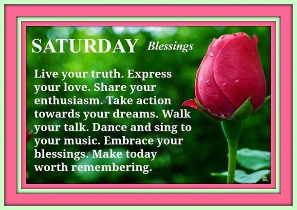 80 Saturday Blessing Quotes - picture 25