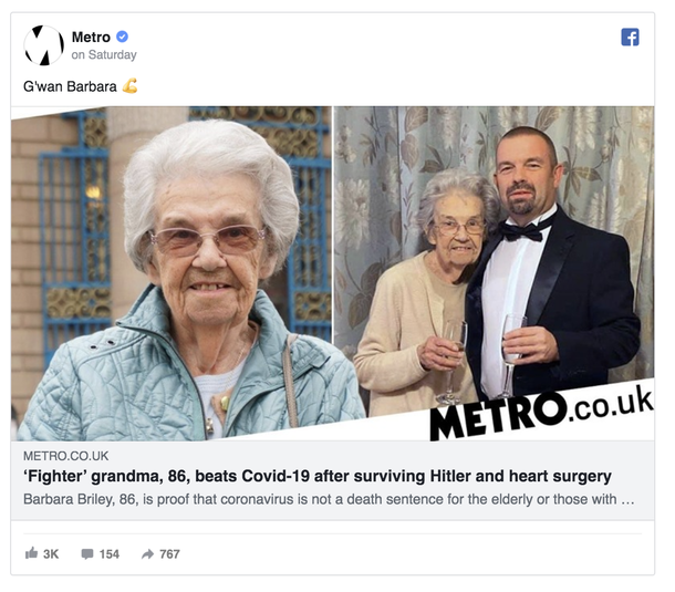 86-year-old grandmom, who survived Hitler and heart surgery displays ‘fighting spirit’ by defeating coronavirus - picture 3