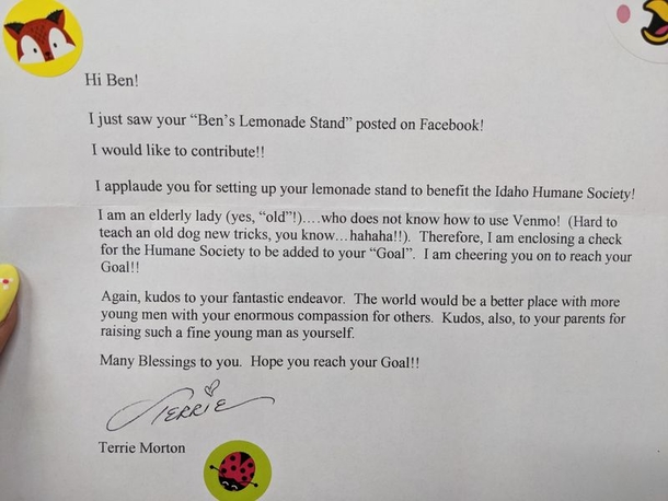 9-year-old boy lemonade stand raises $2,000 for shelter cats - picture 3