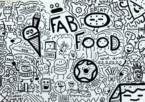 9-year-old gets into trouble for doodling at school then he's hired by restaurant to create wall art - picture 2