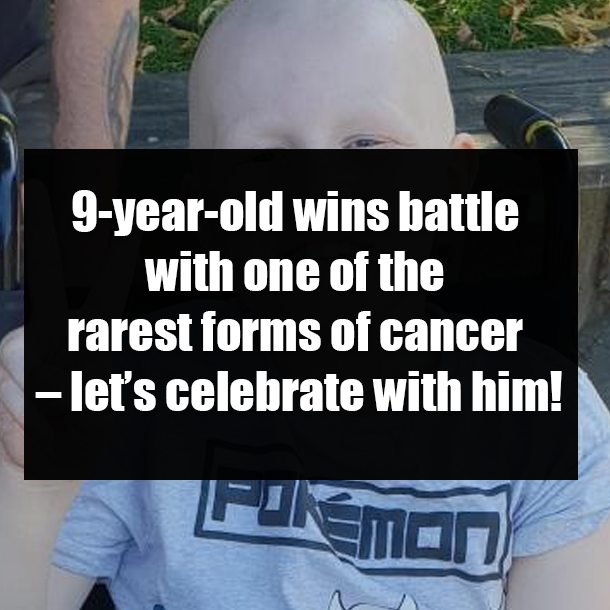 9-year-old wins battle with one of the rarest forms of cancer – let’s celebrate with him!