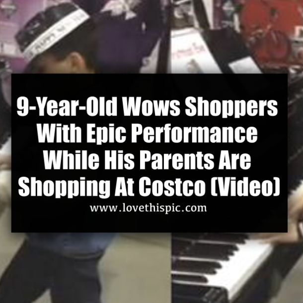 9-Year-Old Wows Shoppers With Epic Performance While His Parents Are Shopping At Costco (Video)