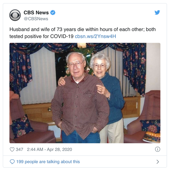 94-year-old WWII vet and 92-year old wife of 73 years had COVID-19 and passed away within 6 hours of each other - picture 3