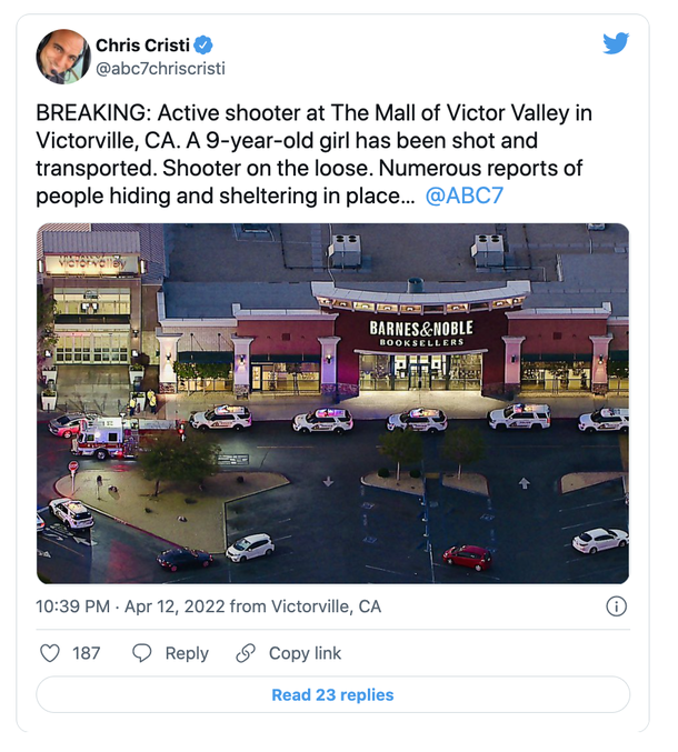 A 9-year-old girl is shot three times at mall while getting ready to take pictures with the Easter Bunny - picture 2