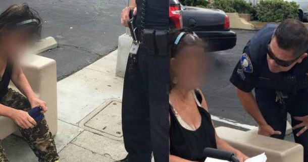 A Cop Approaches Woman Acting Strange On Bench After He Sees What’s By Her - picture 2