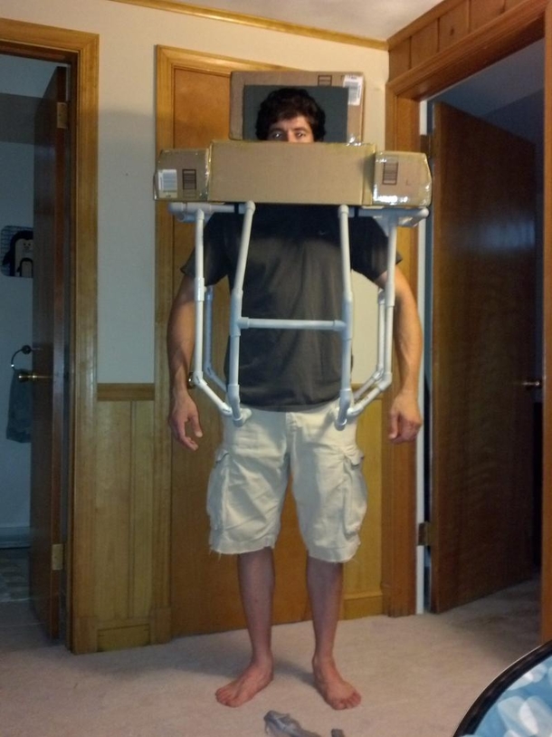 A Dad Made This Incredible Halloween Costume So He Could Carry His Baby With Him In Style - picture 8