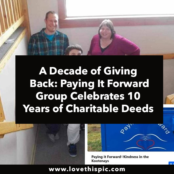 A Decade of Giving Back: Paying It Forward Group Celebrates 10 Years of Charitable Deeds