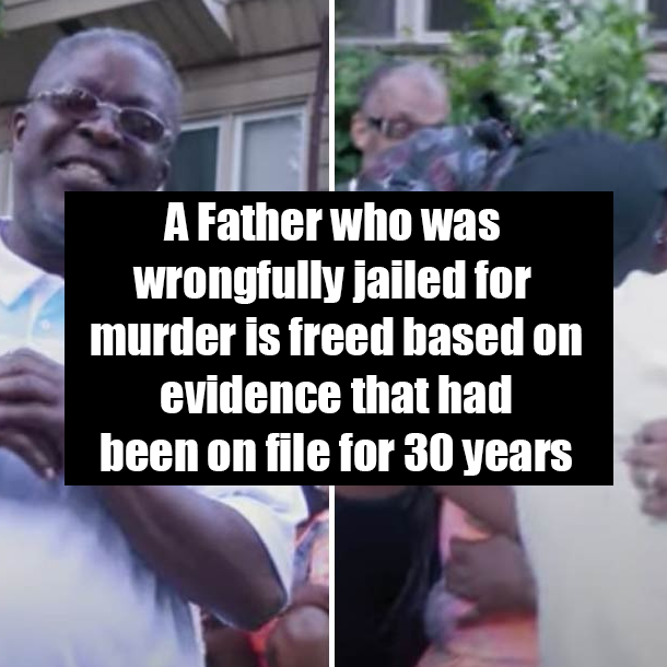 A Father who was wrongfully jailed for murder is freed based on evidence that had been on file for 30 years
