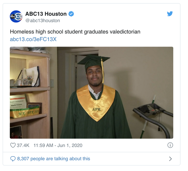 A Homeless teen overcomes the odds and graduates high school as valedictorian - picture 2