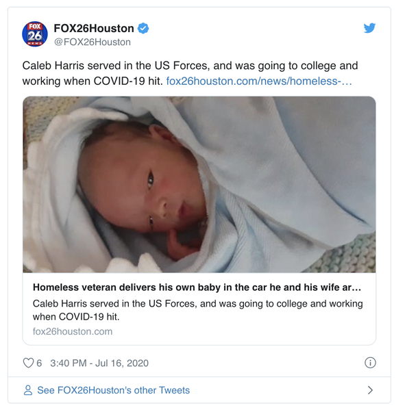 A Homeless US Air Force veteran delivers his own baby inside the car he and his wife are living in – lets give him congrats! - picture 2
