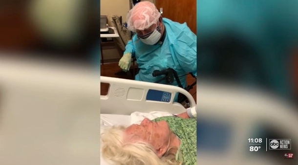 A Husband, 90, wears PPE from top to bottom to say final goodbyes to wife of almost 30 years - picture 2
