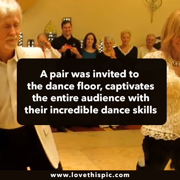 A pair was invited to the dance floor, captivates the entire audience with their incredible dance skills