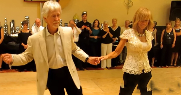A pair was invited to the dance floor, captivates the entire audience with their incredible dance skills - picture 2