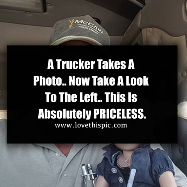 A Trucker Takes A Photo, Now Take A Look To The Left.. This Is PRICELESS.