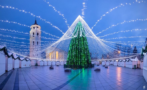 A Unique Christmas Tree Illuminated By 50,000 Lightbulbs Opens Festive Season In Vilnius - picture 3