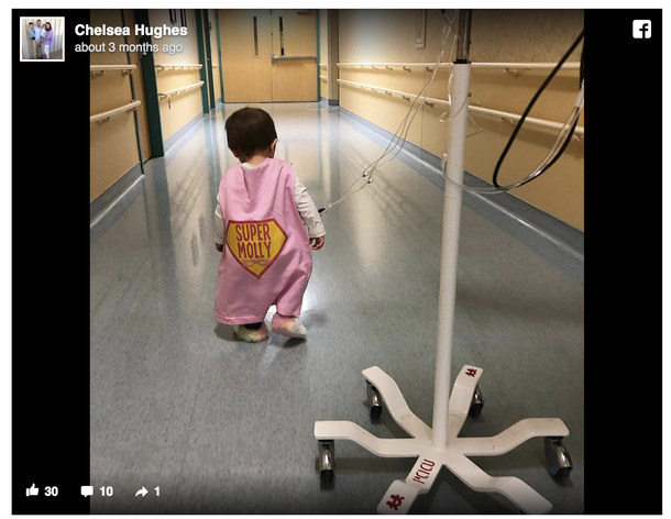 Adorable 2-year-old girl beats stage 4 cancer after 15 months of intense treatments - picture 2