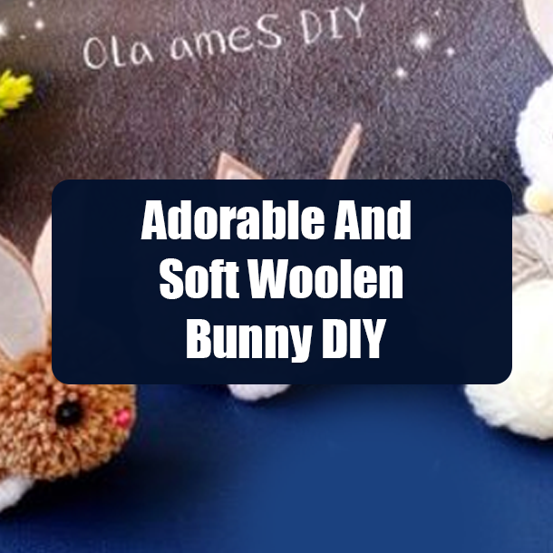 Adorable And Soft Woolen Bunny DIY