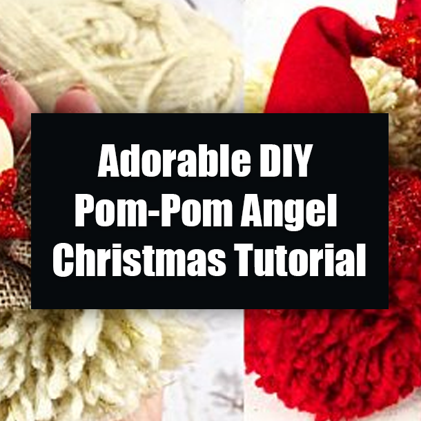 Adorable DIY Pom-Pom Angel Christmas Tutorial