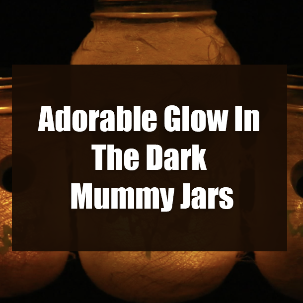 Adorable Glow In The Dark Mummy Jars