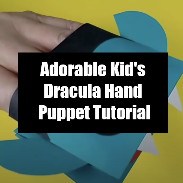 Adorable Kid's Dracula Hand Puppet Tutorial