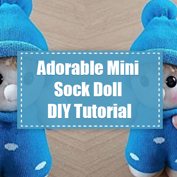 Adorable Mini Sock Doll DIY Tutorial