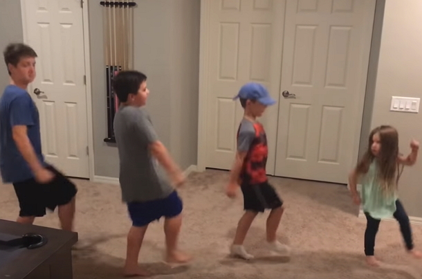 Adorbale Sister Starts Dancing & Seconds Into Her Showing Off Her Moves, Her 3 Brothers Show Up In A Moment That Goes Viral - picture 3