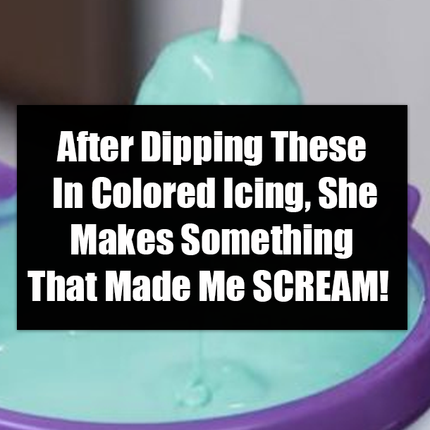After Dipping These In Colored Icing, She Makes Something That Made Me SCREAM!