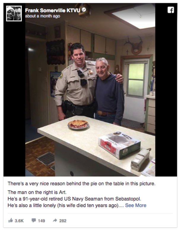 After His Wife Passes Away, A 91-Year-Old Vet Has No One, Suddenly Officer Shows Up With Mystery Box - picture 2