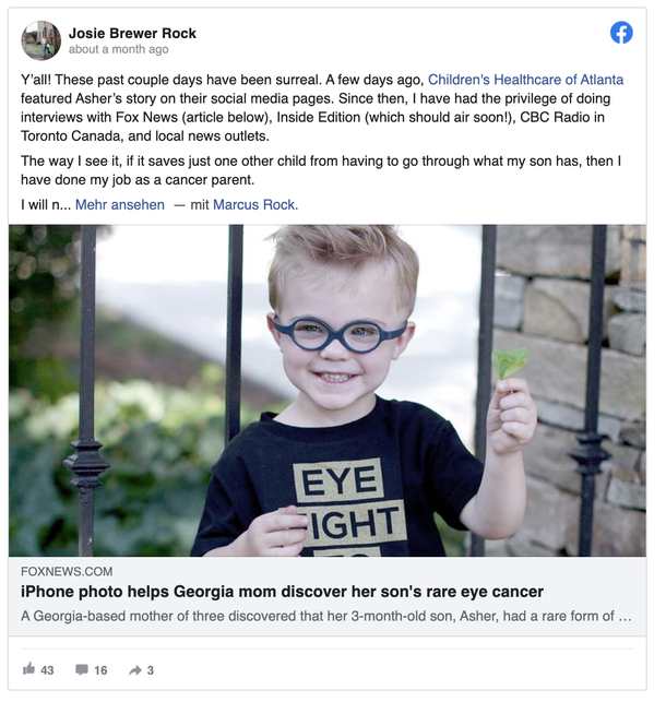 After taking a picture of her 4-month old son, mom immediately realizes her baby has cancer - picture 5