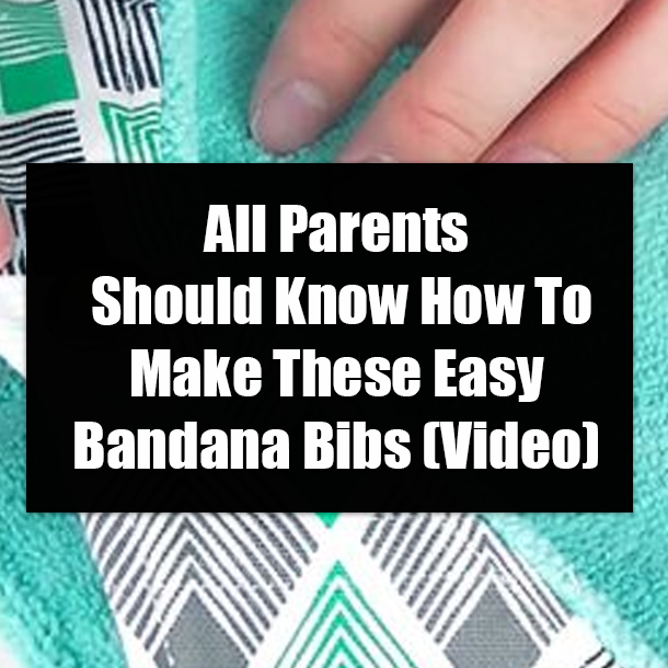 All Parents Should Know How To Make These Easy Bandana Bibs (Video)