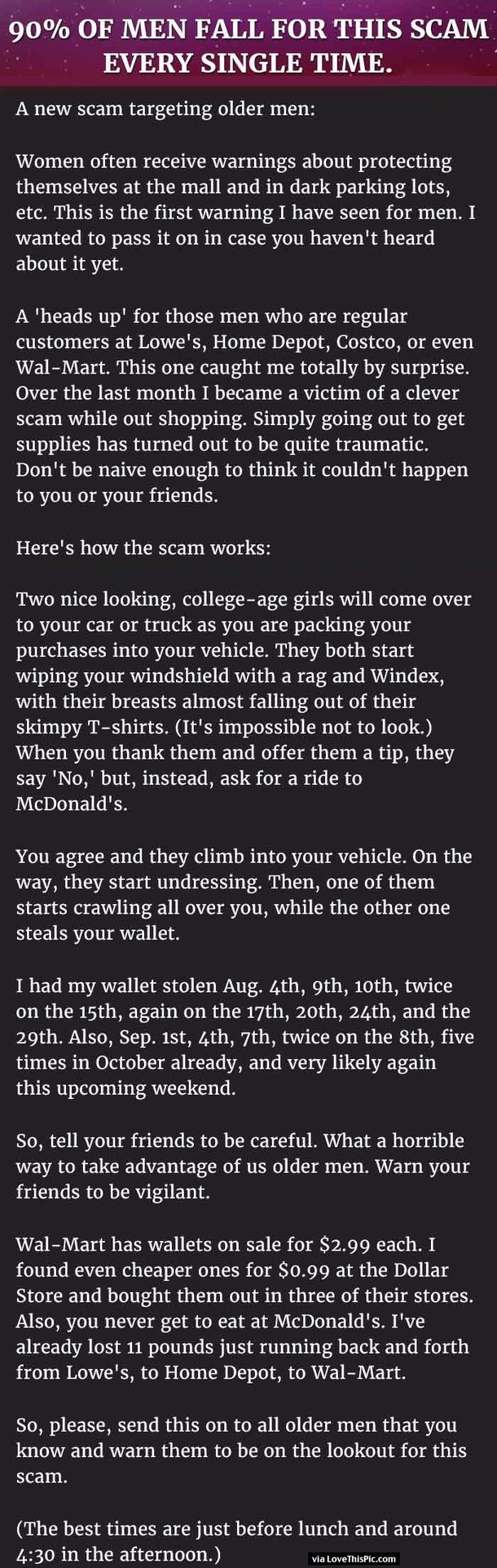 Almost All Men Fall For This Scam Every Single Time