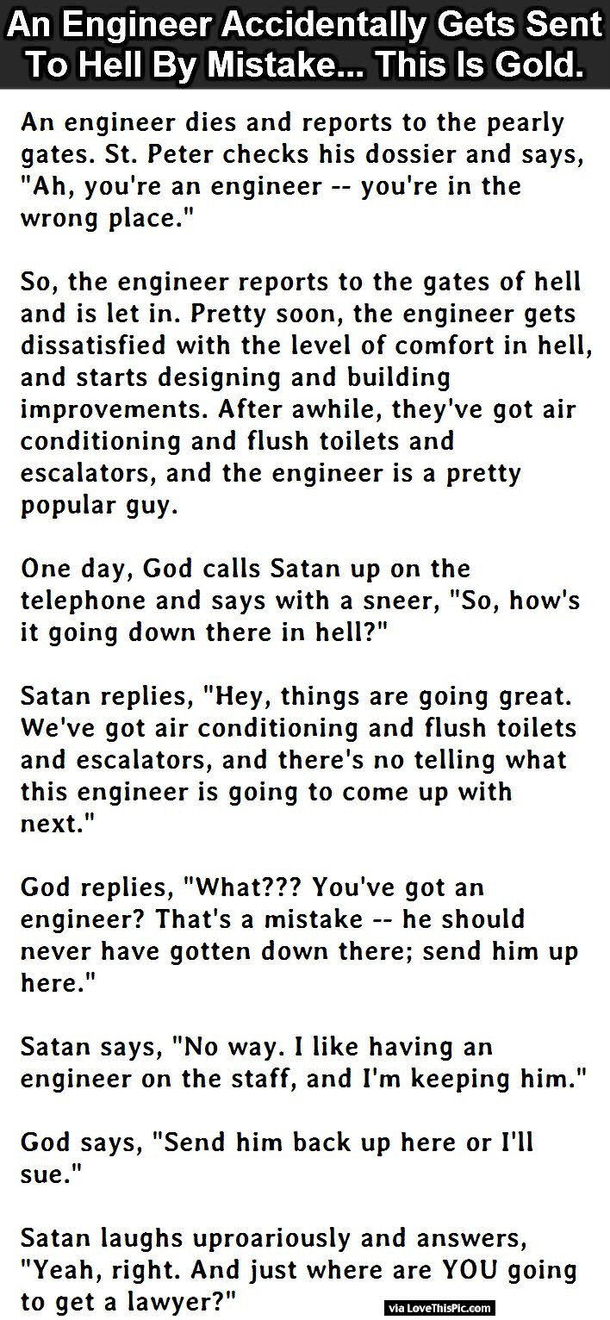 An Engineer Is Accidentally Sent To Hell By Mistake