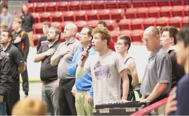 Announcer Makes Last Minute Call For National Anthem Singer - Teen Steps Up With Voice That Makes Eyes Bulge - picture 2