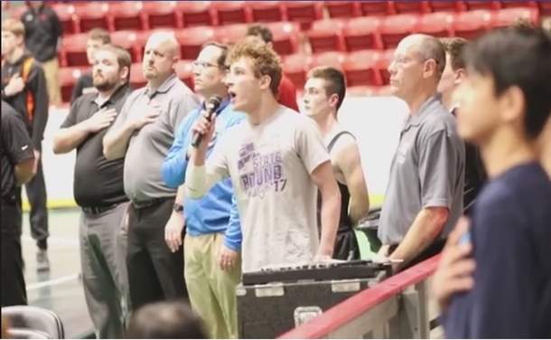 Announcer Makes Last Minute Call For National Anthem Singer - Teen Steps Up With Voice That Makes Eyes Bulge - picture 3