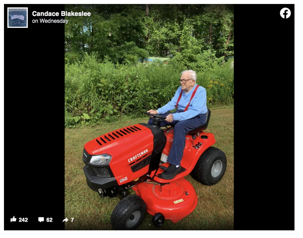 Anonymous donor buys brand new lawn mower for 85 year old man who had his stolen - picture 3