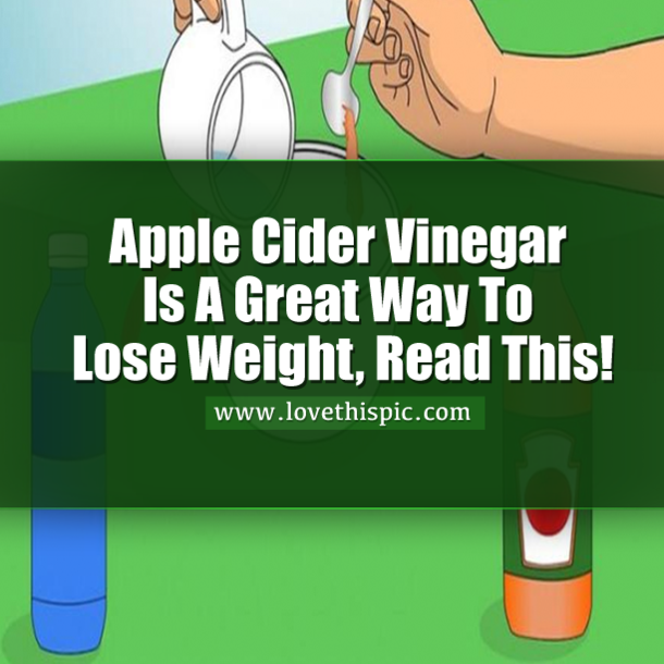 Apple Cider Vinegar Is A Great Way To Lose Weight, And Finally Get Rod Of Stubborn Fat!