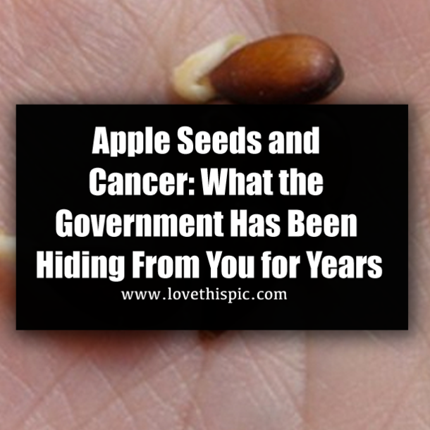 Apple Seeds and Cancer: What the Government Has Been Hiding From You for Years