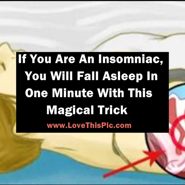 Are You Are An Insomniac? Try This Magical Trick And You Will Fall Asleep In One Minute!
