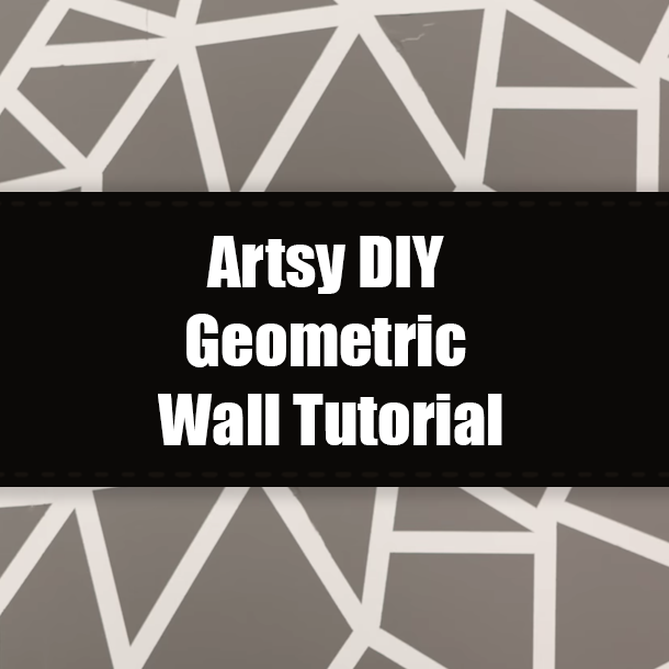 Artsy DIY Geometric Wall Tutorial