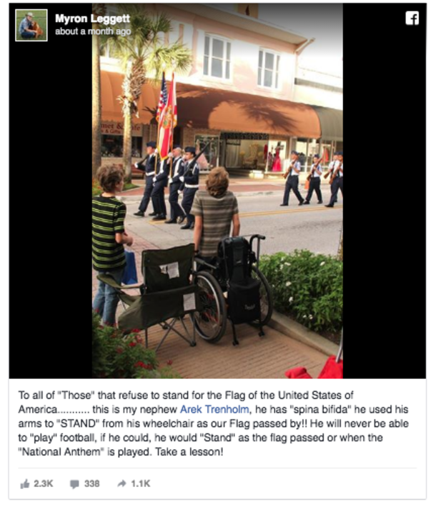 As The American Flag Passed By Him, This Florida Teenager Tried Standing For The First Time In 7 Years - picture 2