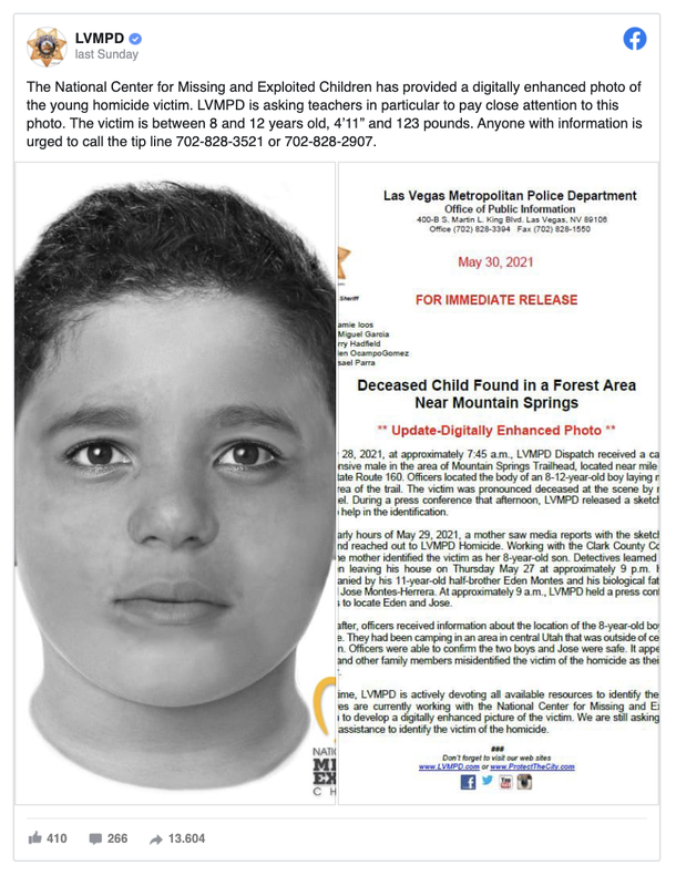 Authorities release new photo of young boy found dead by a hiker on a trail - picture 2