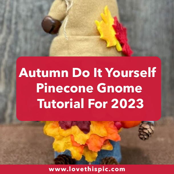 Autumn Do It Yourself Pinecone Gnome Tutorial For 2023