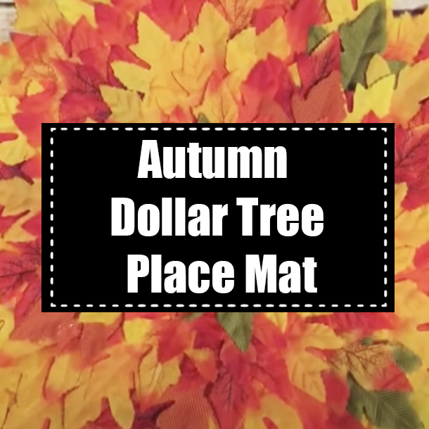 Autumn Dollar Tree Place Mat