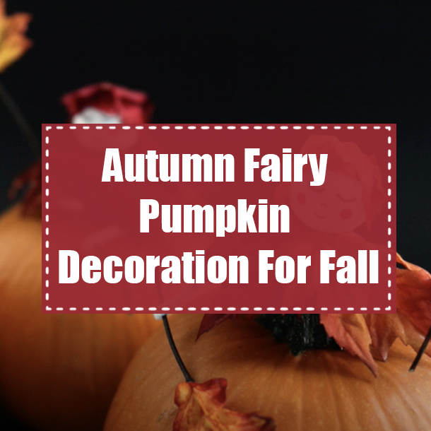 Autumn Fairy Pumpkin Decoration For Fall