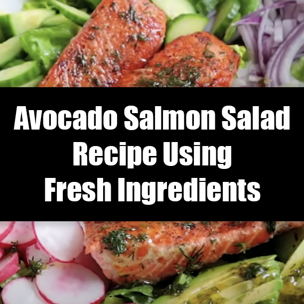 Avocado Salmon Salad Recipe Using Fresh Ingredients