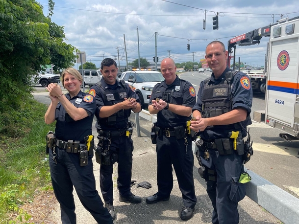 Baby ducks were stuck in a sewer grate — officer use brilliant trick to lure them to safety - picture 2