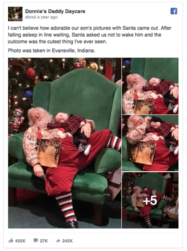 Baby Falls Asleep Waiting In Line For Santa, Epic Photo Results - picture 4
