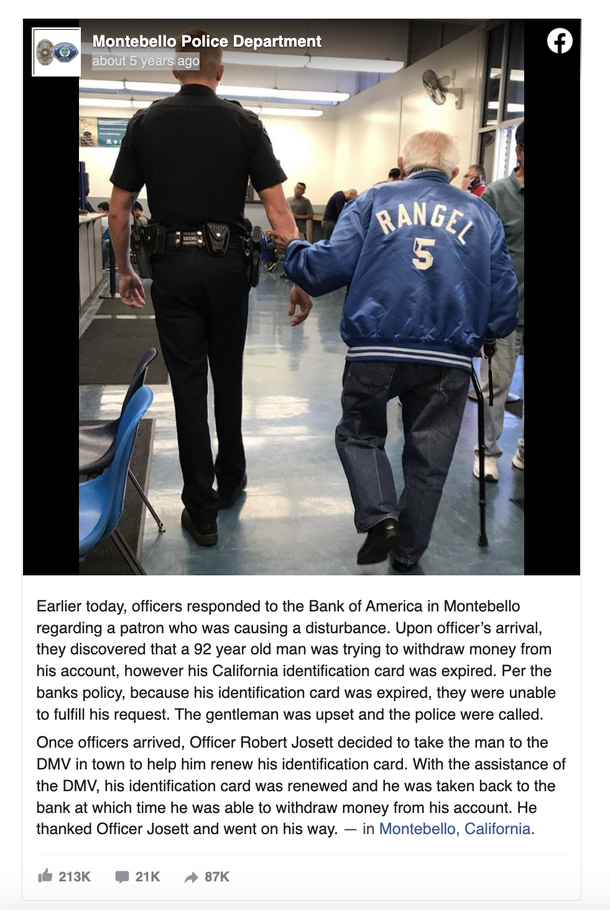 Bank kicks Elderly man out, then police take him back to get the job done - picture 3