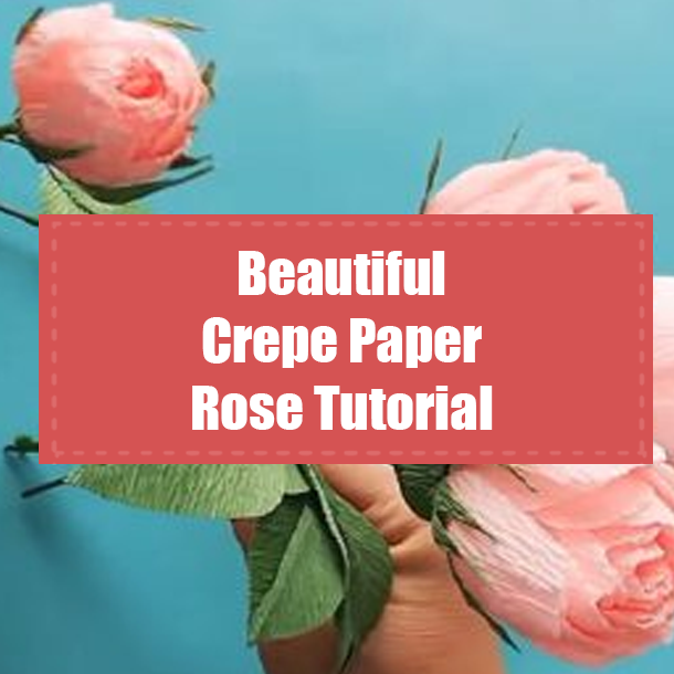 Beautiful Crepe Paper Rose Tutorial