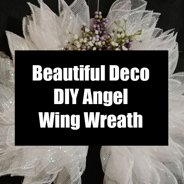 Beautiful Deco DIY Angel Wing Wreath